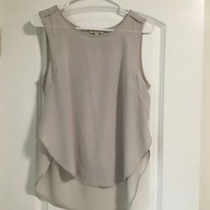Pewter Calvin Klein jeans sleeveless blouse